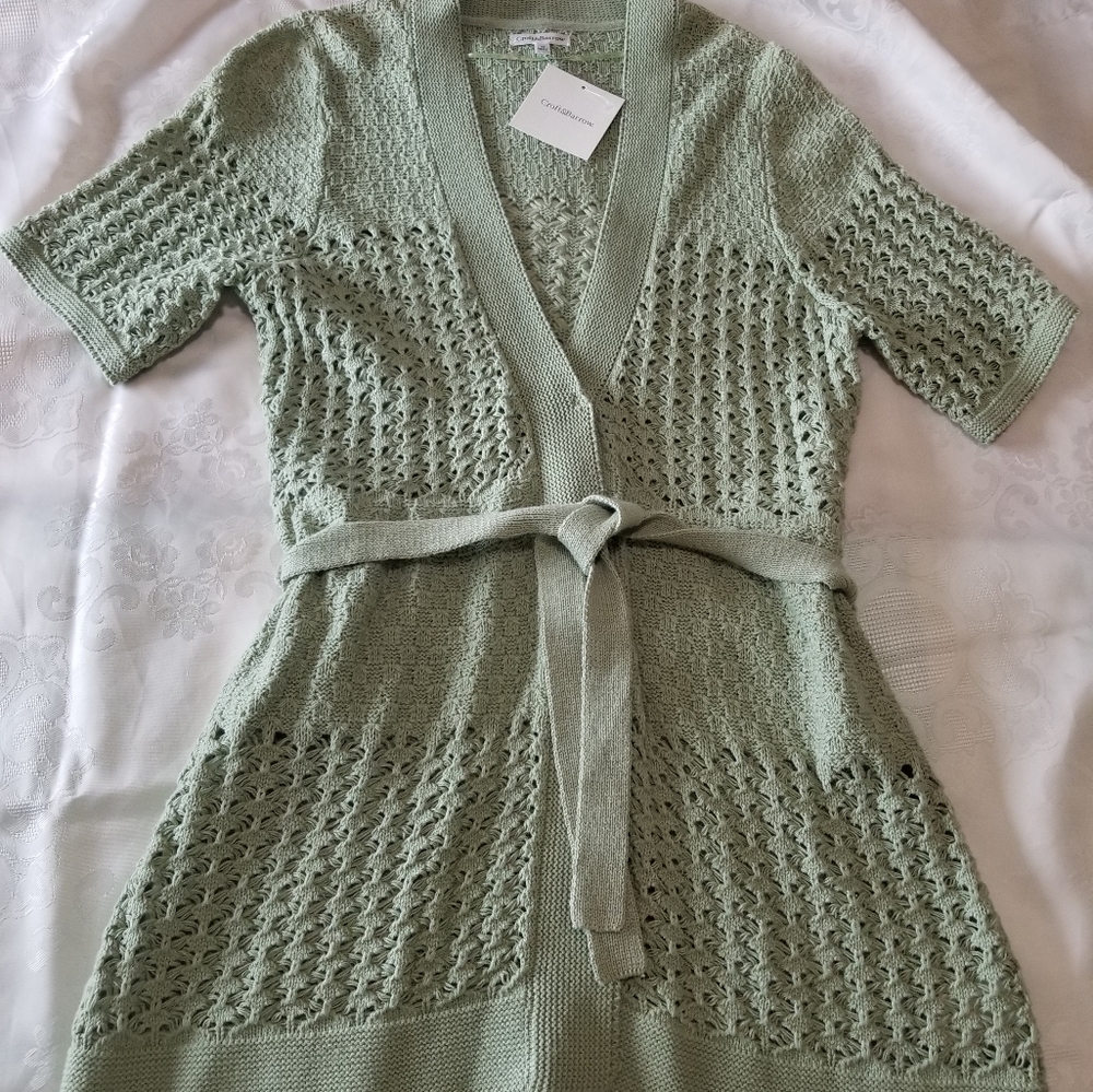 Croft & Barrow Short Sleeved Sweater Sz M NEW